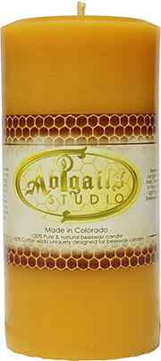 Abigail's Studio Beeswax Candle, 6’’