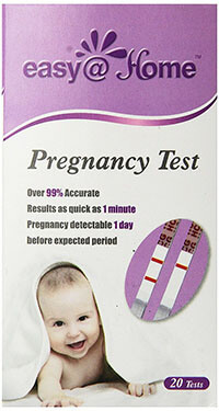 EasyAtHome 20 Pregnancy (HCG) Urine Test Strips Kit