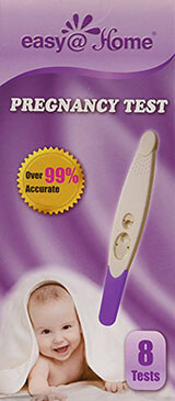 EasyAtHome 8 Pregnancy Tests - hCG Midstream Sticks