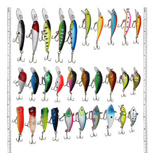 LotFancy 30 PCS of Fishing Lures