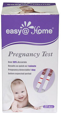 EasyAtHome 25 Pregnancy (HCG) Urine Test Strips