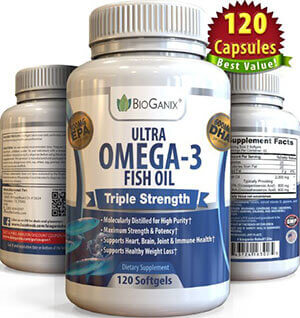 Best Ultra Omega-3 Fish Oil 2000mg Supplement