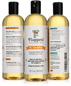 Certified Organic Pet Shampoo from Fluppets