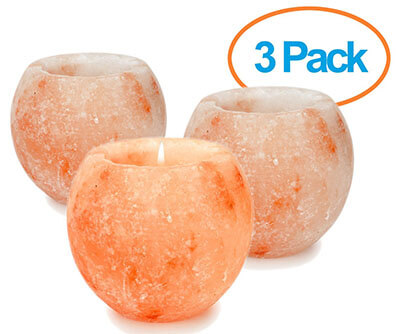 HemingWeigh Himalayan Salt Votive Candle Holder - Round