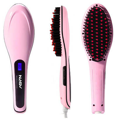 Nasv OEM Best Hair Heated Straightening Styling Brush