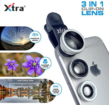 Xtra Clip-On Silver 3 in 1