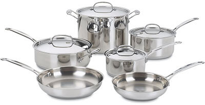 Cuisinart 77-10 Chef’s Classic Stainless Cookware Set