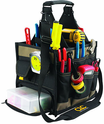 Custom LeatherCraft 1528 23 Pocket Electrician Tool Bag