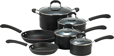 T-fal E938SA Professional 10-Piece Nonstick Cookware Set