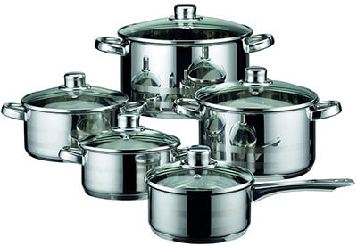 ELO Skyline Stainless Steel Cookware Pots and Pans Set