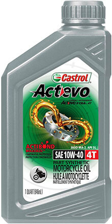 Castrol 06130 Actevo 10W-40 4T Oil for Motorcycle