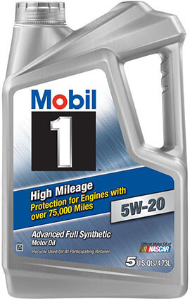 Mobil 1 High Mileage 5W-20 Motor Oil 120768