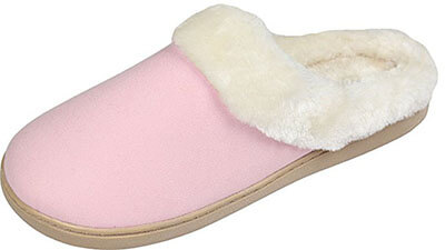 Luxehome Cozy Fleece House Slippers for Women