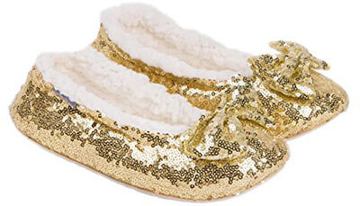 MiYang Ballerina Metallic Sequin Slippers