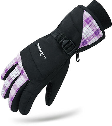 Kineed Women Winter Skiing Warm Gloves