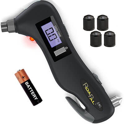 RoadPal 5 in 1 Digital Tire Pressure Gauge Monitor