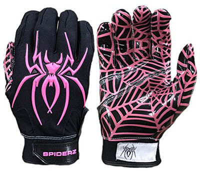 Spiderz Adult and Youth Sizes Football Receiver Gloves