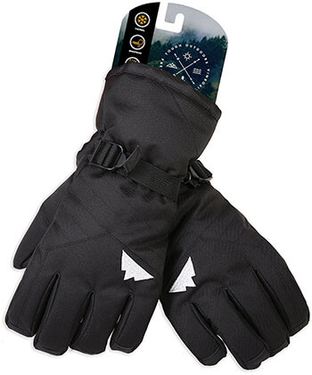 Tough Outdoors Men, Women, and Kids Winter Ski Gloves