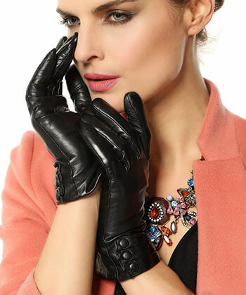 Warmen Warm Nappa Leather Gloves