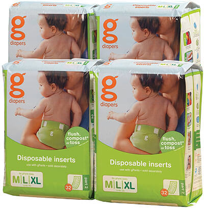 gDiapers Disposable Inserts Case