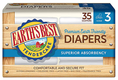 Earth’s Best 140 Chlorine-Free Diapers