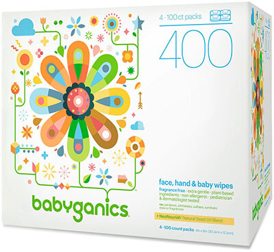 Babyganics Face, Hand and Baby Wipes