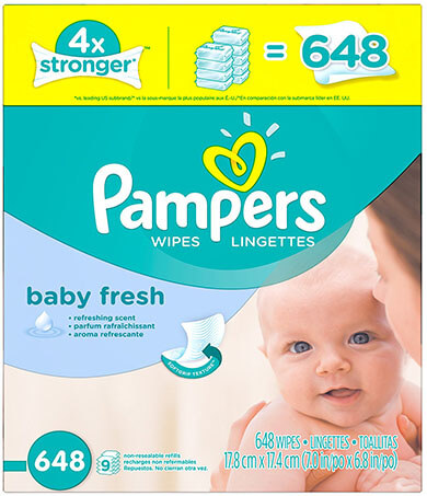 Pampers Fresh Baby Wipes 9X Refill