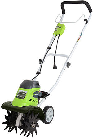 GreenWorks 27072 Corded Electric Garden Tiller