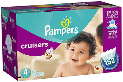 Pampers Cruisers Size 4 Economy Plus Pack Diapers