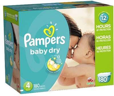 Pampers Baby Dry Size 4 Diapers