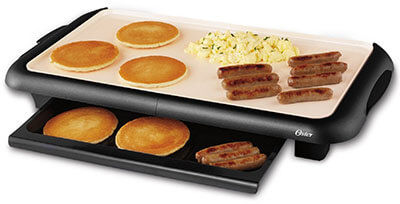 Oster CKSTGRFM18W-ECO Small Electric Griddle