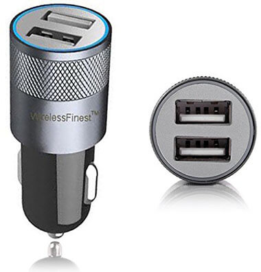 WirelessFinest Dual Port 3.1A USB Car Charger