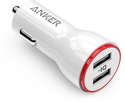 AnkerTwo Ports USB Car Charger - 24W