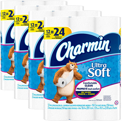 Charmin Ultra Soft Double Roll Toilet Paper