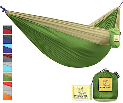 Wise Owl Outfitters Portable Lightweight Parachute Nylon Camping Hammock