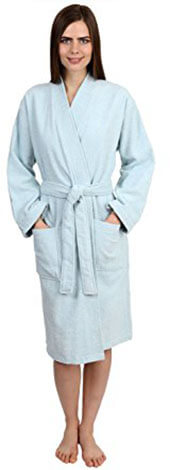 TowelSelections Women's Cotton Terry Kimono Bathrobe