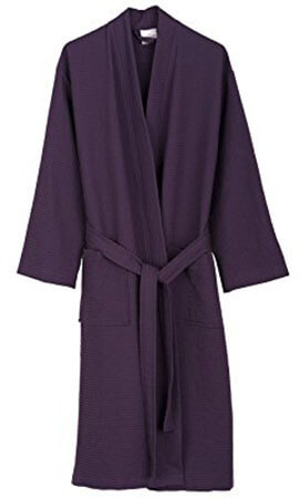 TowelSelections Kimono Waffle Spa Bathroom Robe for Women