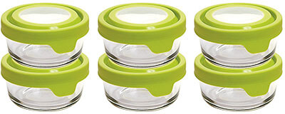 Anchor Hocking Round Glass Food Storage Containers