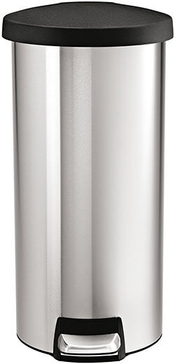 Simplehuman Round Stainless Steel Trash Can