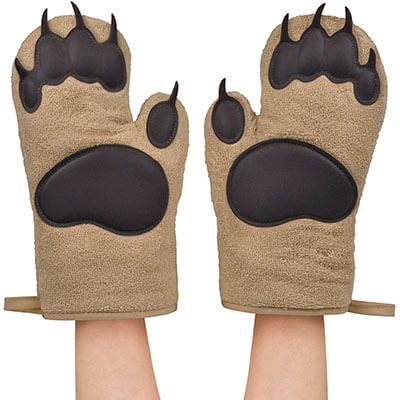 Bear Hands 2 Oven Mitts by Fred & Friends