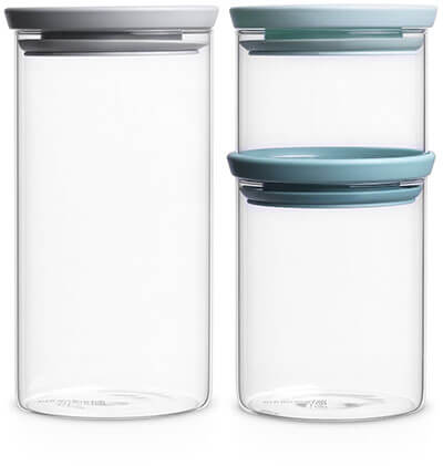 Brabantia Stackable Glass Storage Containers