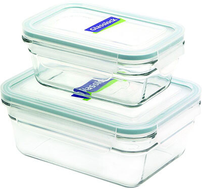 GlassLock Rectangle 4-Piece Container Set