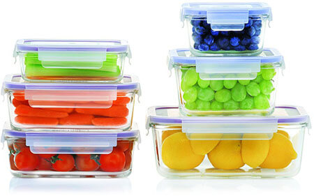 Popit! Glass Set Food Storage Containers