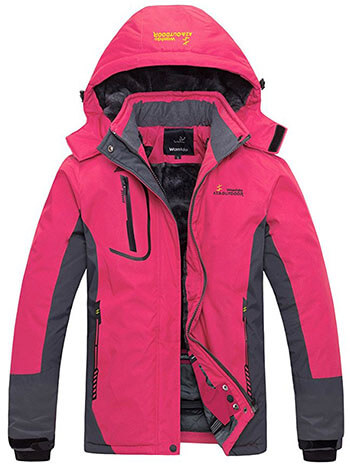 Wantdo Women's Ski Jacket, Waterproof, Windproof