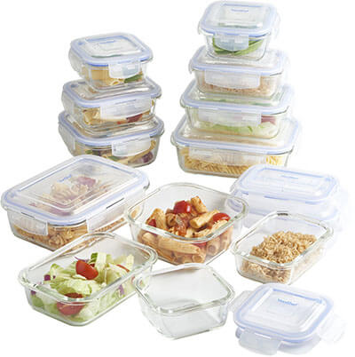 VonShef Glass Storage Containers