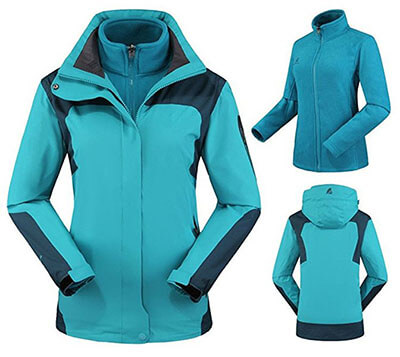 DVDZ 3-in-1 Women Ski Snow Jacket