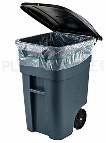 Plasticplace 95-gallon Clear Trash Bags
