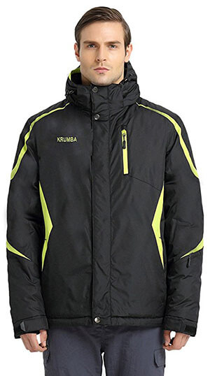 Krumba Men's Sportswear Ski Jacket, Waterproof, Windproof