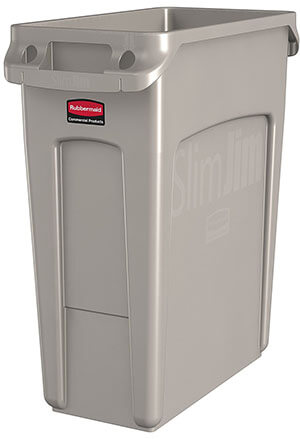 Rubbermaid Commercial Products Vented Slim Jim Trash Can