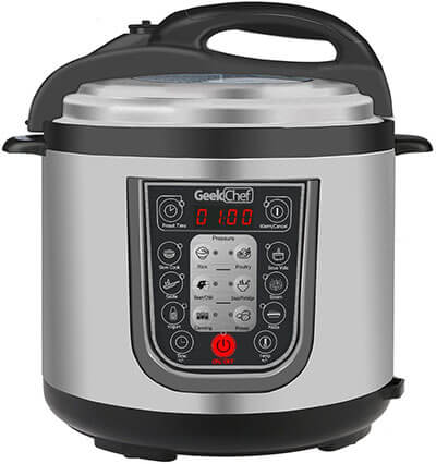 GeekChef YBW60P-1 11-in-1 Multi-Functional Electric Programmable Pressure Cooker
